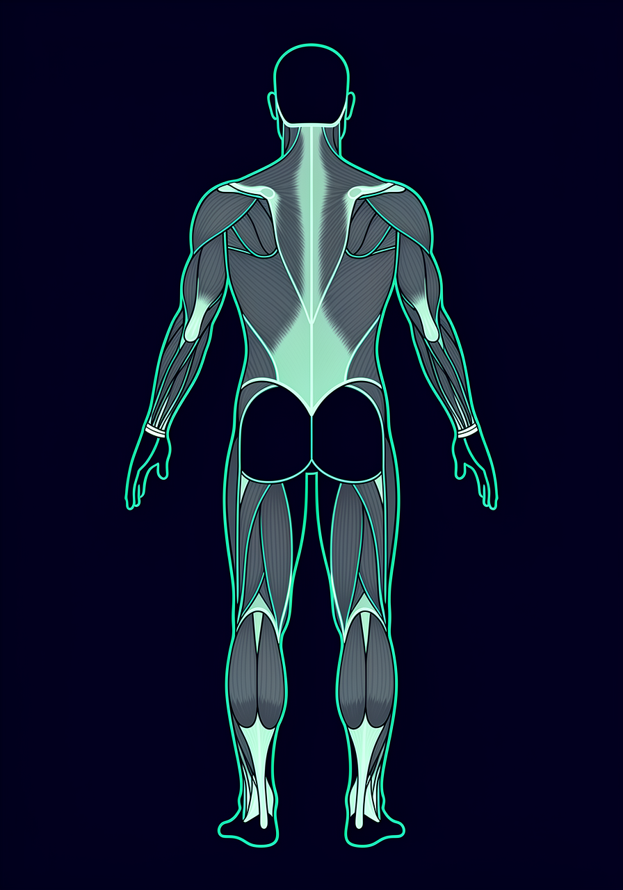 Back view body diagram