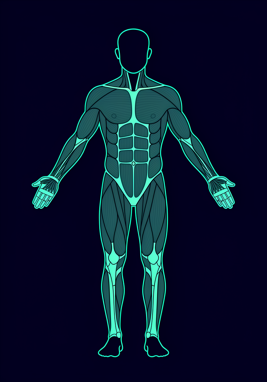 Front view body diagram